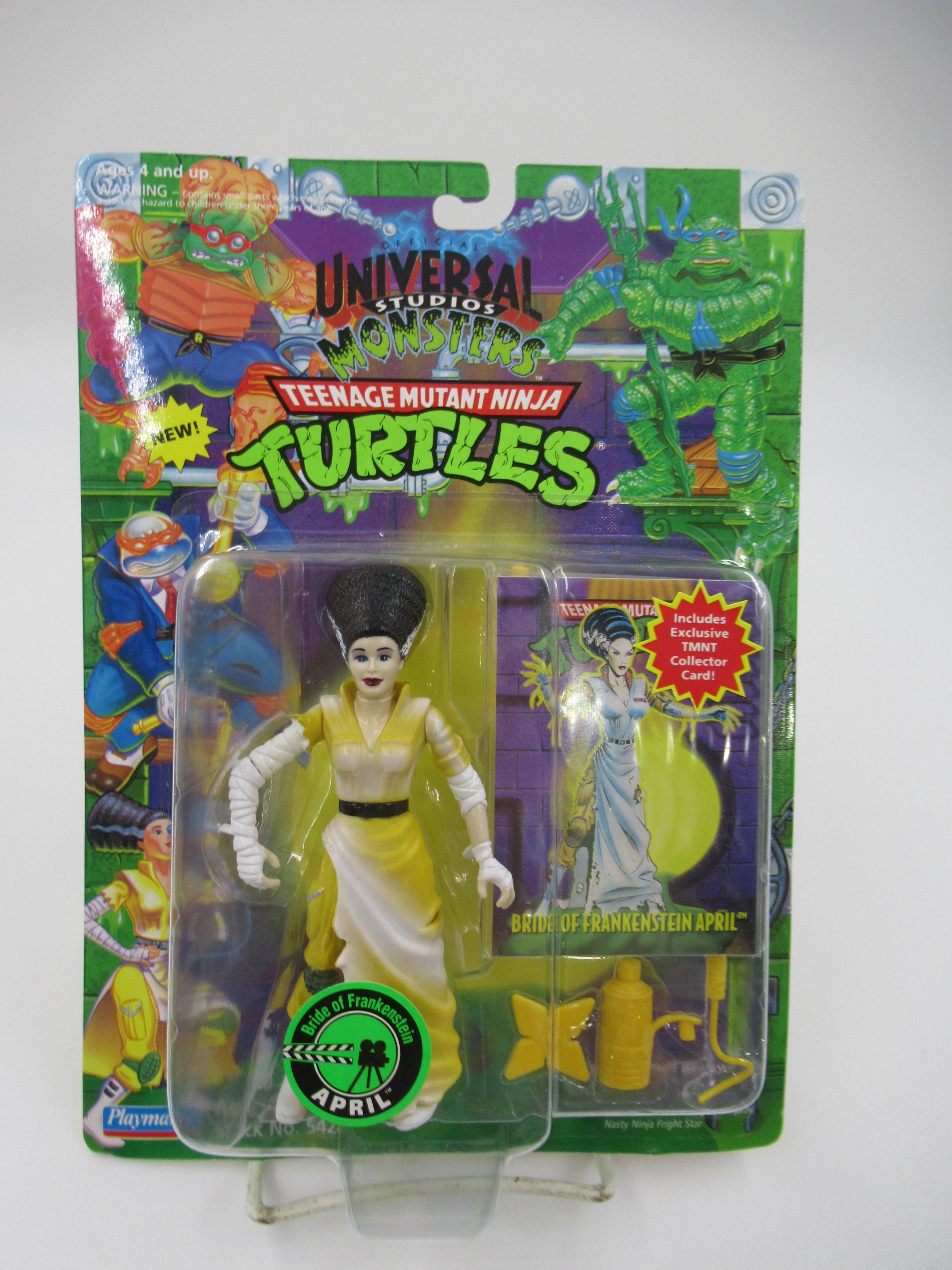 Teenage Mutant Ninja Turtles Bride of Frankenstein April Universal Monsters Series II 4.5" Figure TMNTs - Playmates (1994)